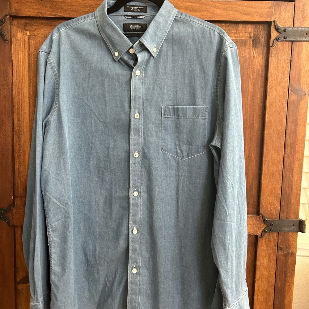 Men's Blue Denim Shirt